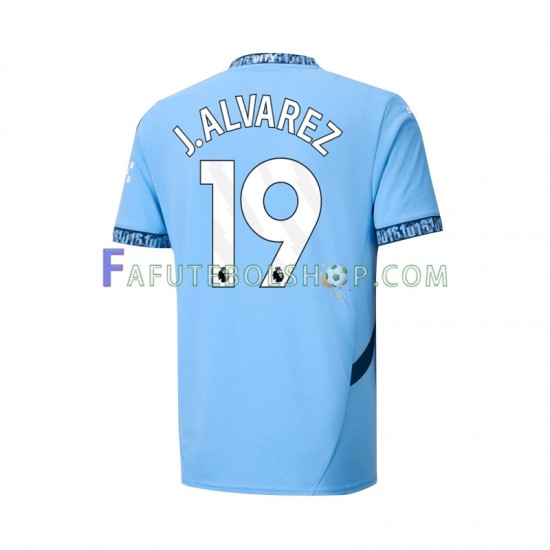 Camisa 1 Manchester City Julian Alvarez 19 2024-2025 manga curta ,Masculino