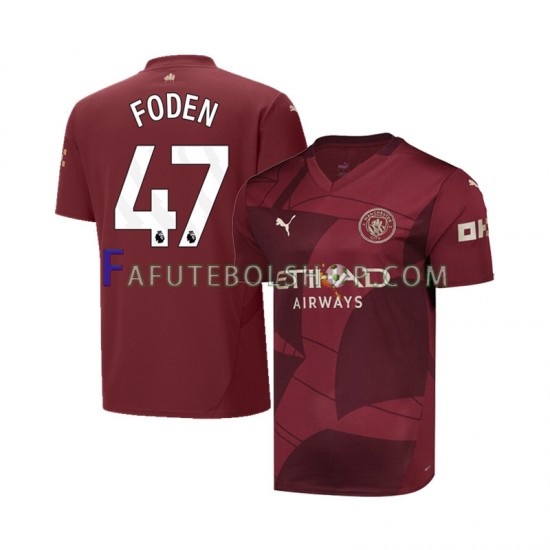 Camisa 3 Manchester City Phil Foden 47 2024-2025 manga curta ,Masculino