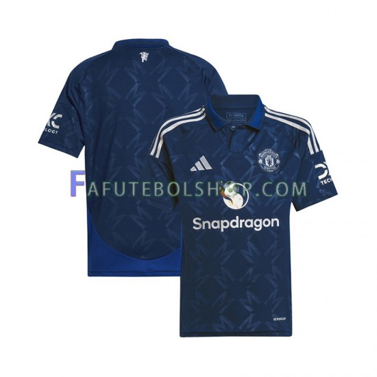 Camisa 2 Manchester United 2024-2025 manga curta ,Masculino