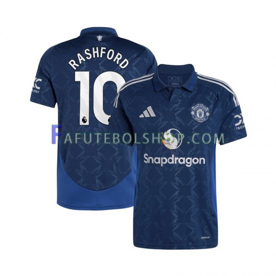 Camisa 2 Manchester United Marcus Rashford 10 2024-2025 manga curta ,Masculino