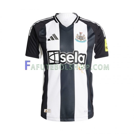 Camisa 1 Newcastle United 2024-2025 manga curta ,Masculino