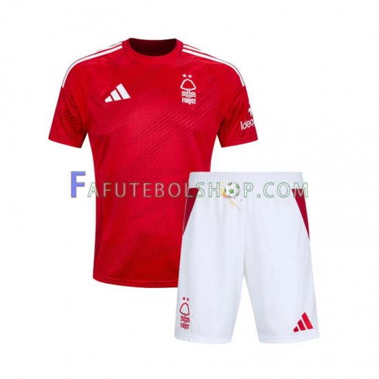 Camisa 1 Nottingham Forest 2024-2025 manga curta ,infantil