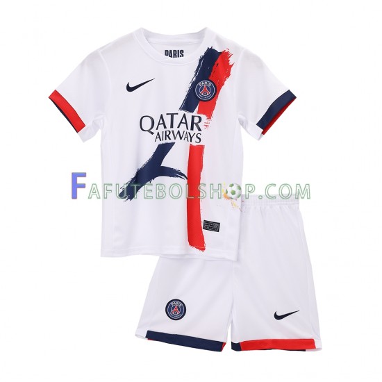 Camisa 2 Paris Saint Germain 2024-2025 manga curta ,infantil