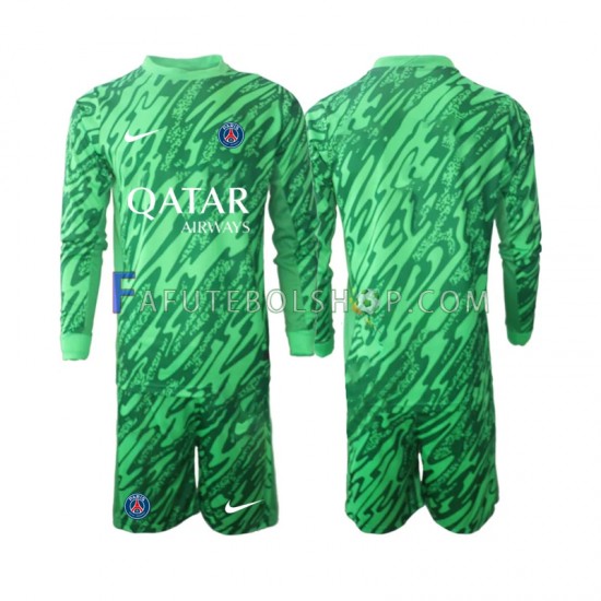 Camisa Goleiro 2 Paris Saint Germain 2024-2025 manga longa ,infantil