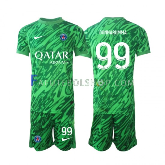 Camisa Goleiro 2 Paris Saint Germain Gianluigi Donnarumma 99 2024-2025 manga curta ,infantil