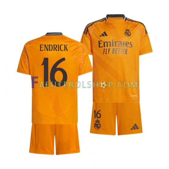 Camisa 2 Real Madrid ENDRICK 16 2024-2025 manga curta ,infantil