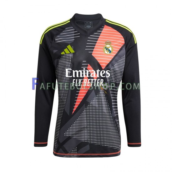 Camisa Goleiro 2 Real Madrid 2024-2025 manga longa ,Masculino