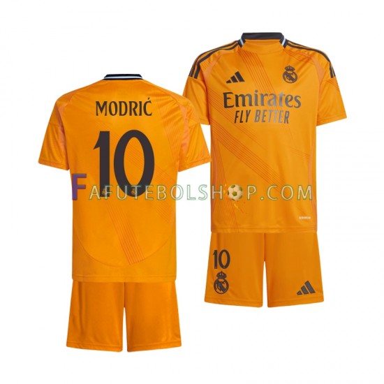 Camisa 2 Real Madrid Modrić 10 2024-2025 manga curta ,infantil