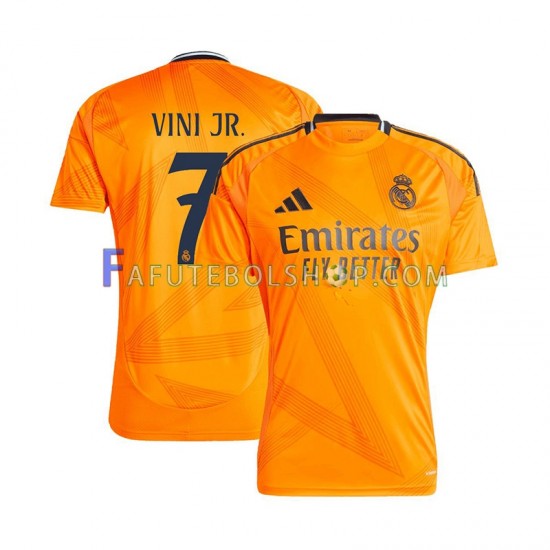 Camisa 2 Real Madrid VINI JR 7 2024-2025 manga curta ,Masculino