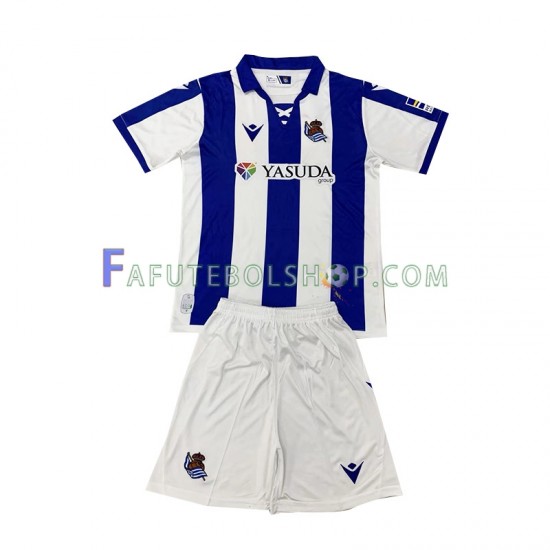 Camisa 1 Real Sociedad 2024-2025 manga curta ,infantil