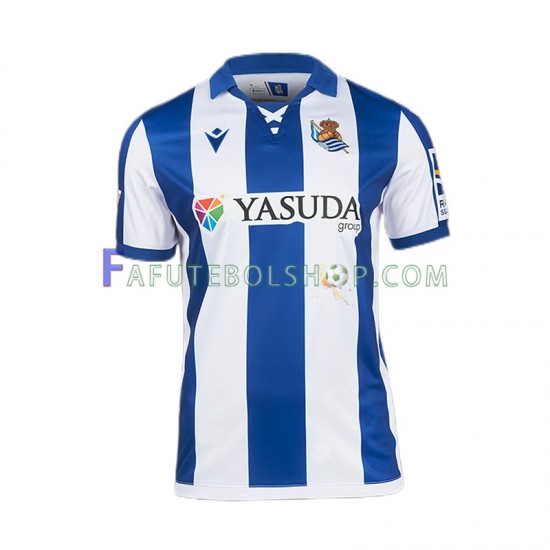 Camisa 1 Real Sociedad 2024-2025 manga curta ,Masculino