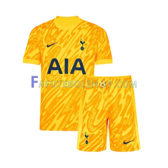 Camisa Goleiro 1 Tottenham Hotspur 2024-2025 manga curta ,infantil