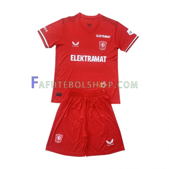 Camisa 1 Twente 2024-2025 manga curta ,infantil