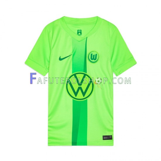 Camisa 1 VfL Wolfsburg 2024-2025 manga curta ,Masculino