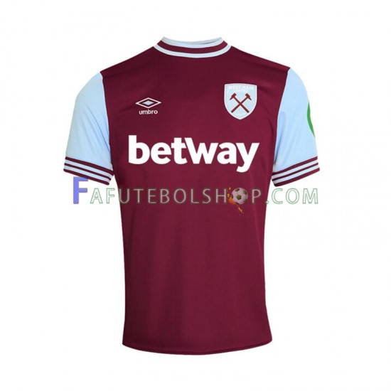 Camisa 1 West Ham United 2024-2025 manga curta ,Masculino