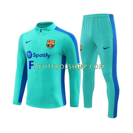 FC Barcelona Azul Sweat de Treino Conjunto 2023-2024 SKU002