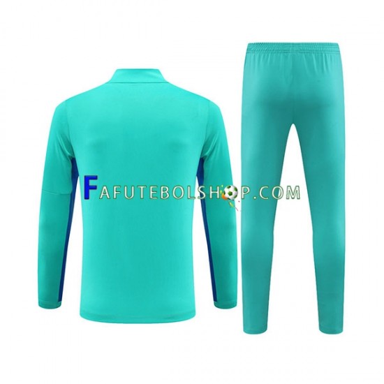 FC Barcelona Azul Sweat de Treino Conjunto 2023-2024 SKU002