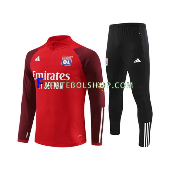 Olympique Lyon Vermelho Sweat de Treino Conjunto 2023-2024