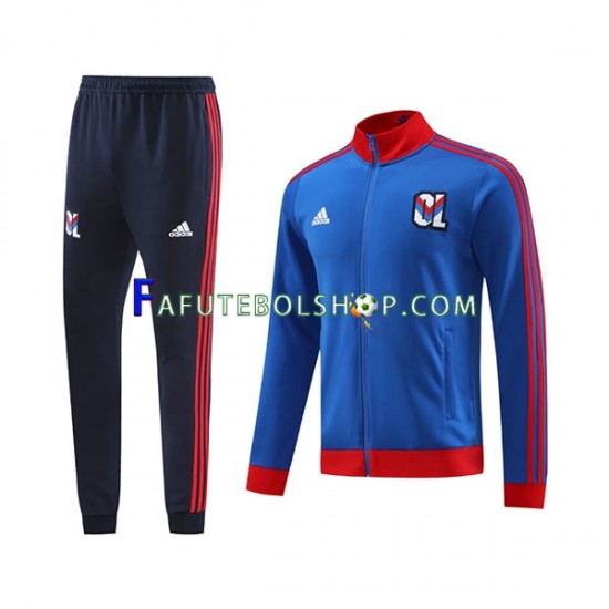 Olympique Lyon Vermelho Azul Fato de Treino 2023-2024