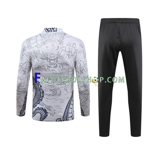 Real Madrid Branco Dragon Sweat de Treino Conjunto 2023-2024