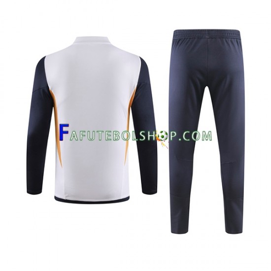 Real Madrid Branco Sweat de Treino Conjunto 2023-2024