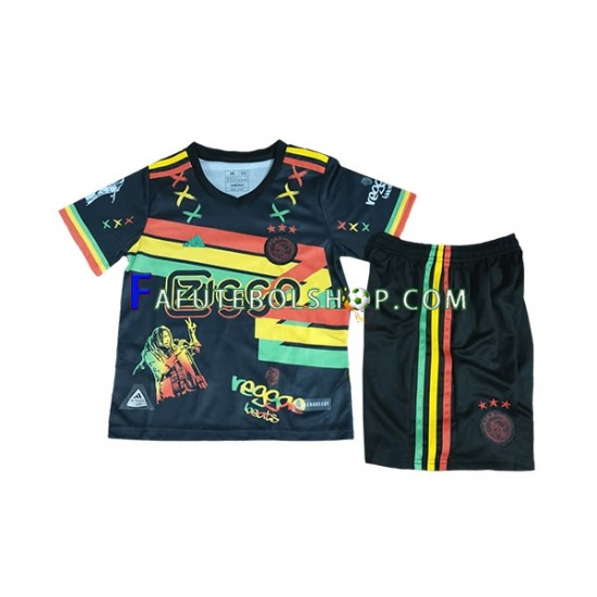 Camisa 1 AFC Ajax Bob Marley 2023-2024 manga curta ,infantil