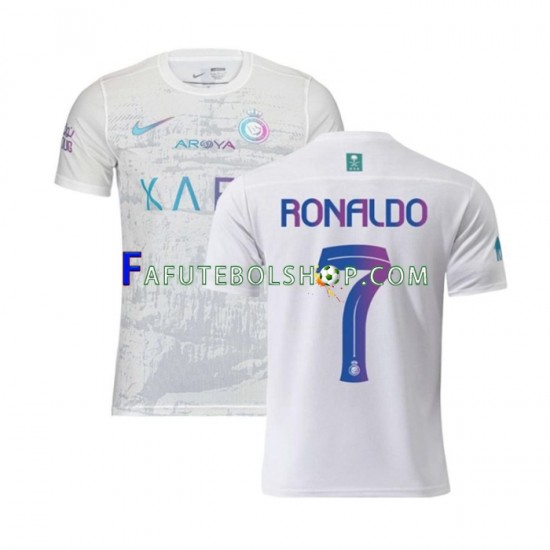 Camisa 3 Al-Nassr Ronaldo 7 2023-2024 manga curta ,Masculino