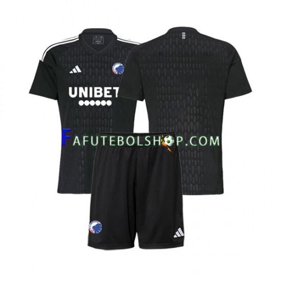 Camisa Goleiro 2 FC Copenhagen 2023-2024 manga curta ,infantil