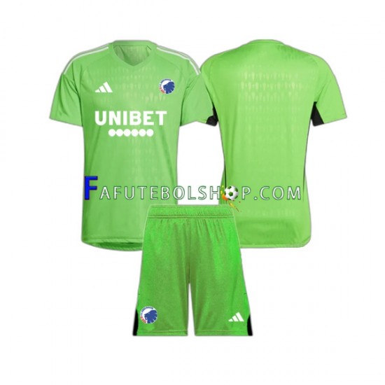 Camisa Goleiro 4 FC Copenhagen 2023-2024 manga curta ,infantil