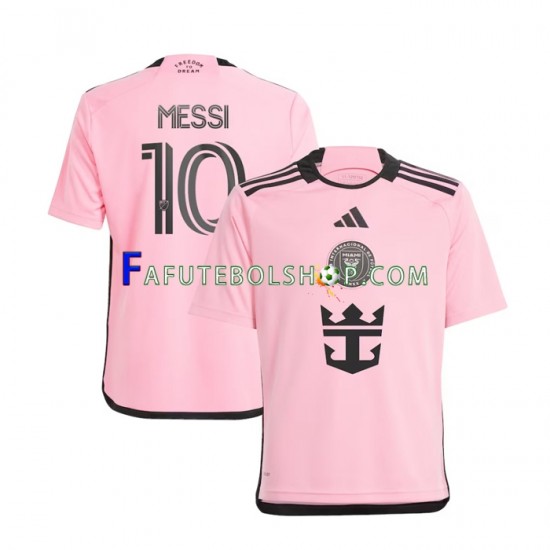 Camisa 1 Inter Miami Lionel Messi 10 2024 manga curta ,Masculino