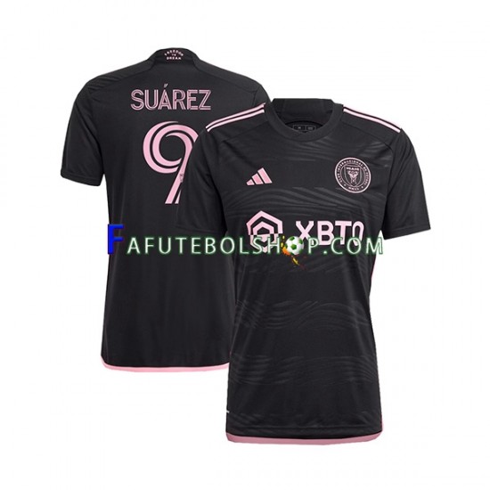 Camisa 2 Inter Miami Luis Suarez 9 2023-2024 manga curta ,Masculino