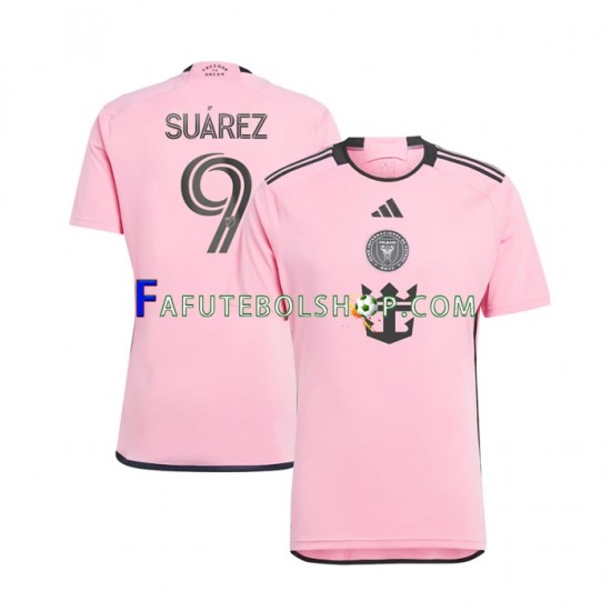 Camisa 1 Inter Miami Luis Suarez 9 2024 manga curta ,Masculino