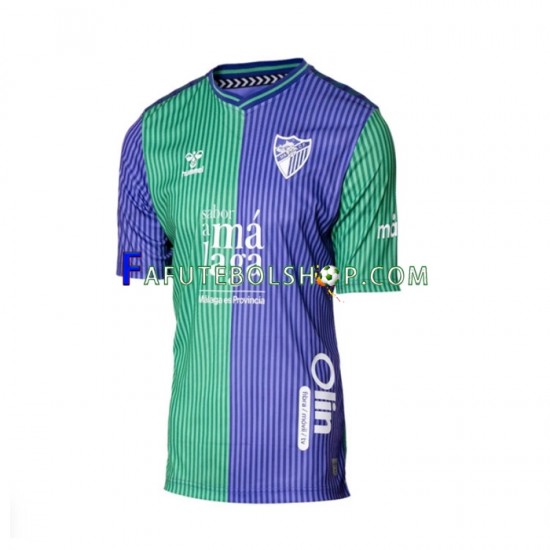 Camisa 2 Malaga CF 2023-2024 manga curta ,Masculino