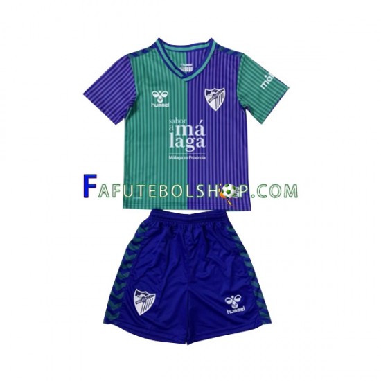 Camisa 2 Malaga CF 2023-2024 manga curta ,infantil