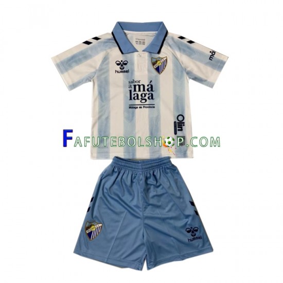 Camisa 1 Malaga CF 2023-2024 manga curta ,infantil