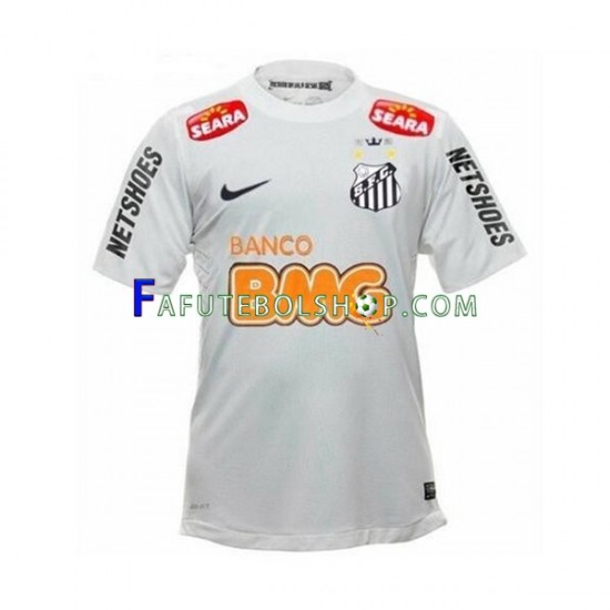 Camisa 1 Santos FC Neymar JR 11 2012 Retrô manga curta ,Masculino