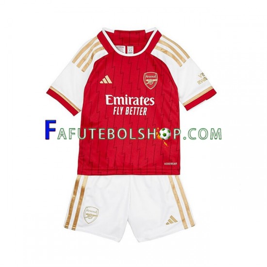 Camisa 1 Arsenal 2023-2024 manga curta ,infantil