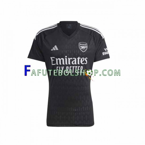 Camisa Goleiro 1 Arsenal 2023-2024 manga curta ,Masculino