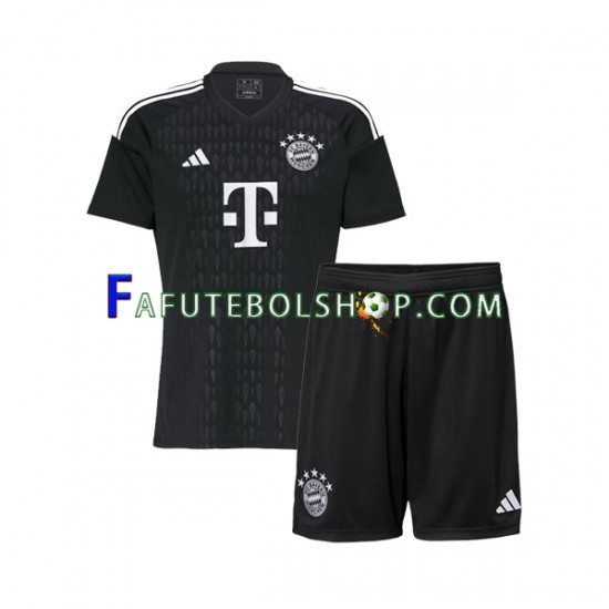 Camisa Goleiro 1 Bayern de Munique 2023-2024 manga curta ,infantil