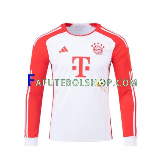 Camisa 1 Bayern de Munique 2023-2024 manga longa ,Masculino