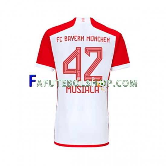 Camisa 1 Bayern de Munique Jamal Musiala 42 2023-2024 manga curta ,Masculino