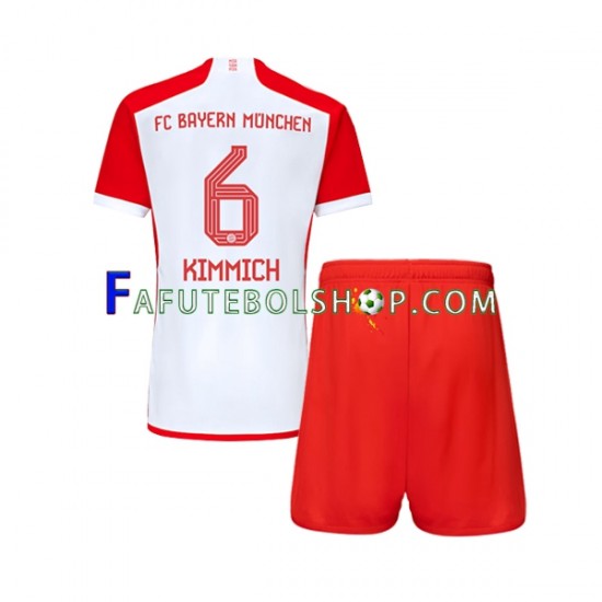 Camisa 1 Bayern de Munique Joshua Kimmich 6 2023-2024 manga curta ,infantil