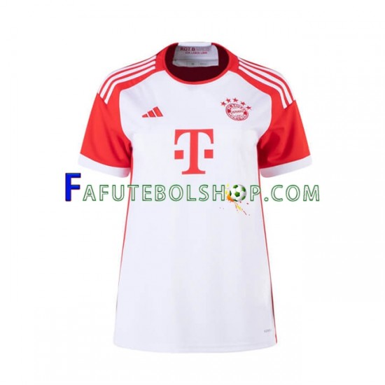 Camisa 1 Bayern de Munique 2023-2024 manga curta ,Feminino