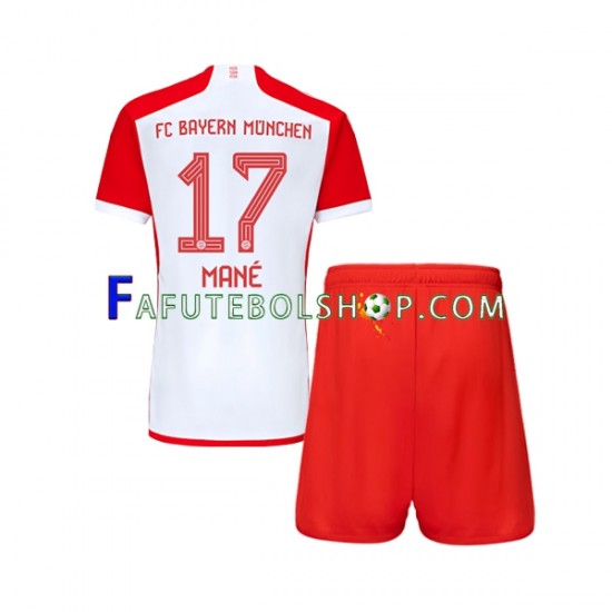 Camisa 1 Bayern de Munique Sadio Mane 17 2023-2024 manga curta ,infantil