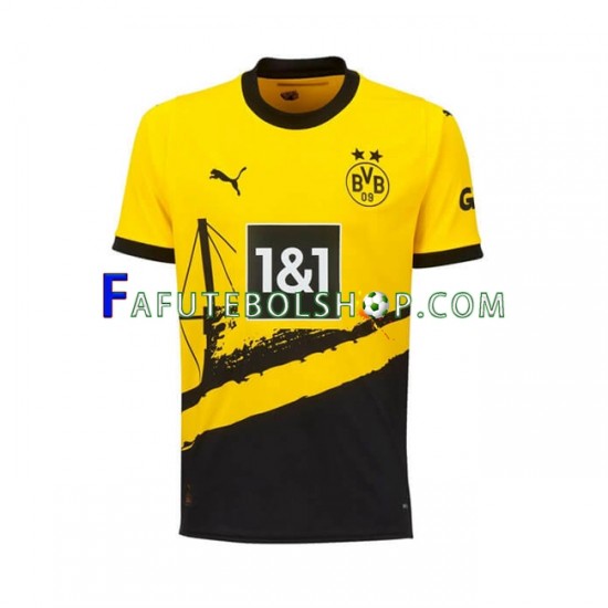 Camisa 1 Borussia Dortmund 2023-2024 manga curta ,Masculino