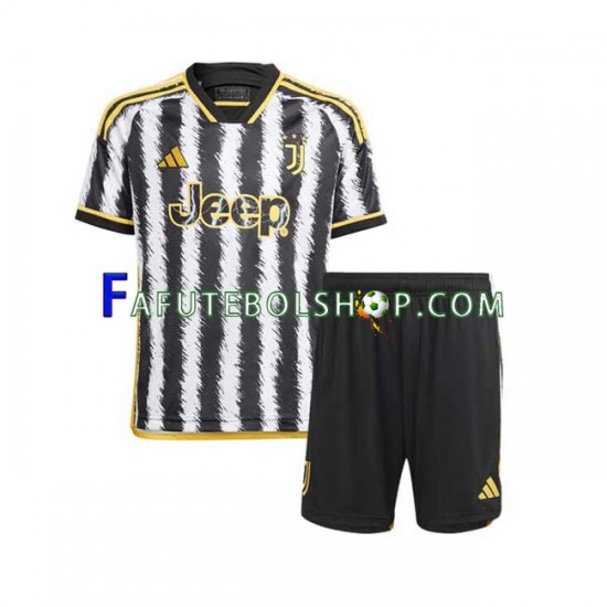 Camisa 1 Juventus 2023-2024 manga curta ,infantil