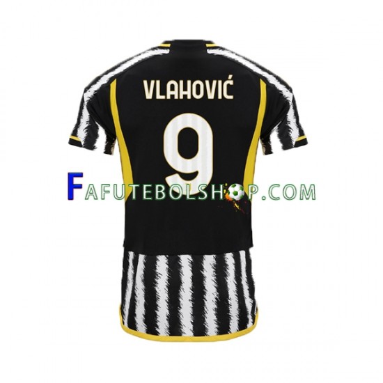 Camisa 1 Juventus Vlahovic 9 2023-2024 manga curta ,Masculino