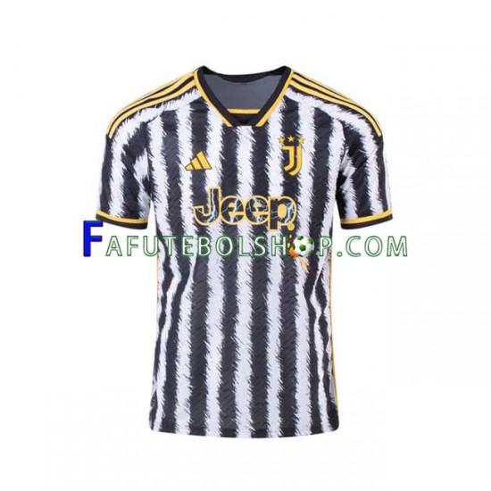 Camisa 1 Juventus Vlahovic 9 2023-2024 manga curta ,Masculino