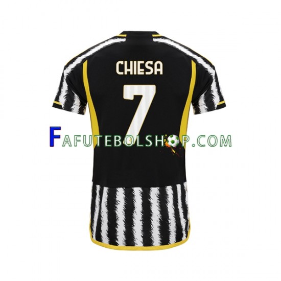 Camisa 1 Juventus Federico Chiesa 7 2023-2024 manga curta ,Masculino