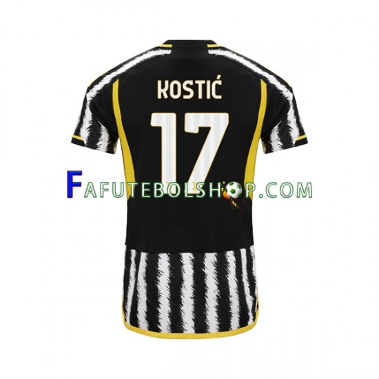 Camisa 1 Juventus Filip Kostic 17 2023-2024 manga curta ,Masculino